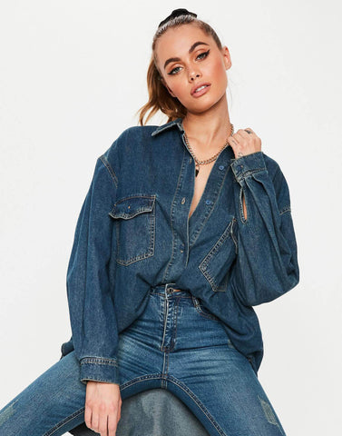 Contrast Shawl Collar